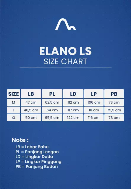 Used 1968 - Elano 045 Kemeja Koko Pria Lengan Panjang Regular Warna Beige