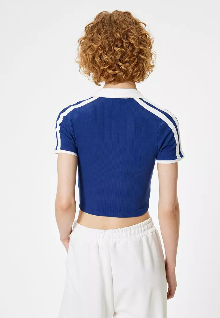 Contrast Collar Polo Shirt