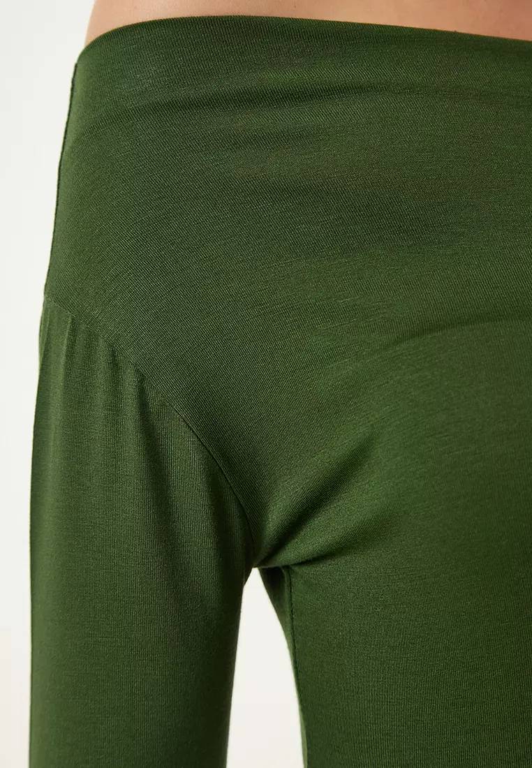 Long Sleeves Off Shoulder Top