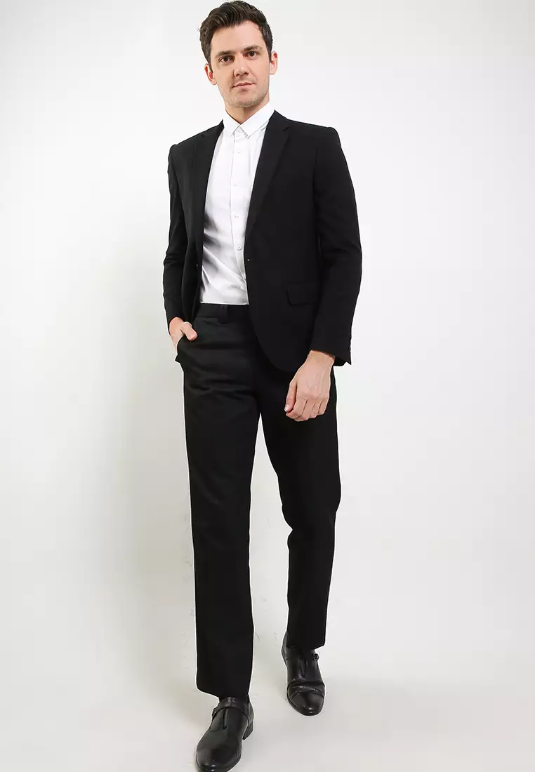 Office Wear Blazer - Notch Lapel, 1 Button