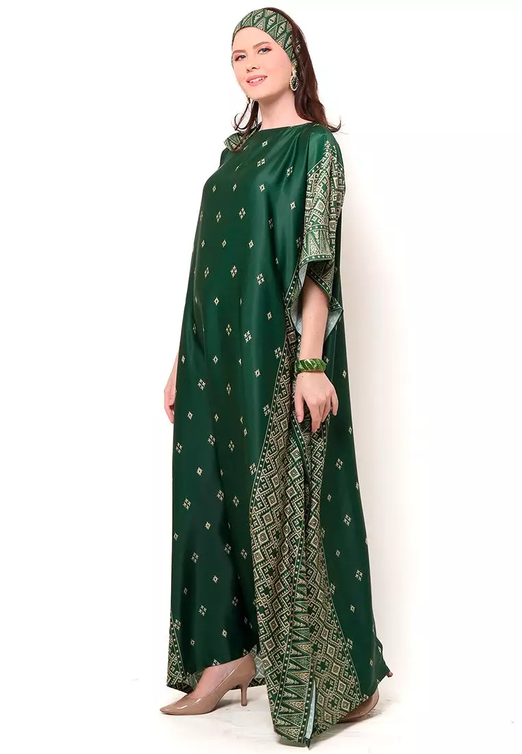 Kanzi Exclusive Short Sleeve Songket Kaftan