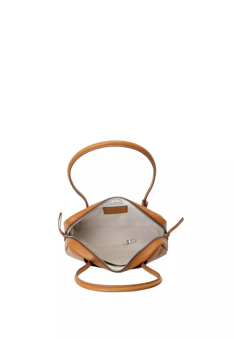 TONA Pocket East West Boston Bag - Veg-Tan Caramel