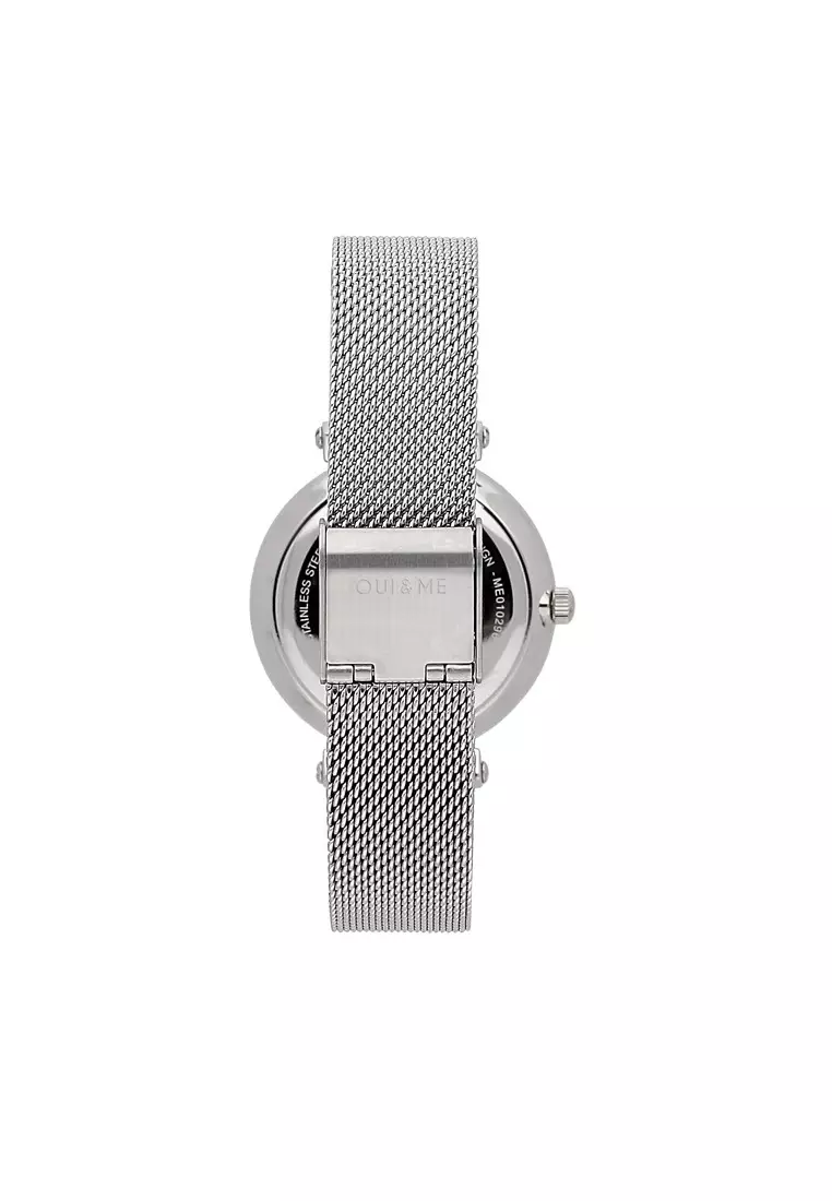 [Sustainable Watch] Oui & Me Etoile 33mm Silver Ladies Quartz Watch ME010296