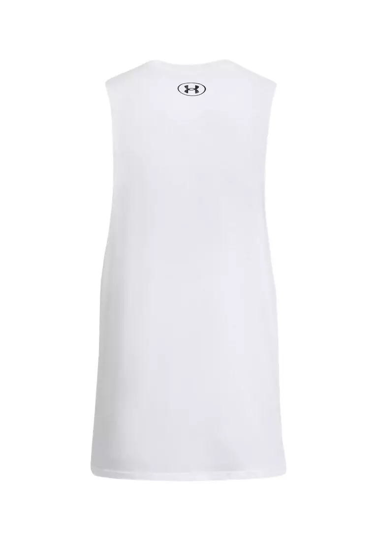 Left Chest Cut Off Tank Top