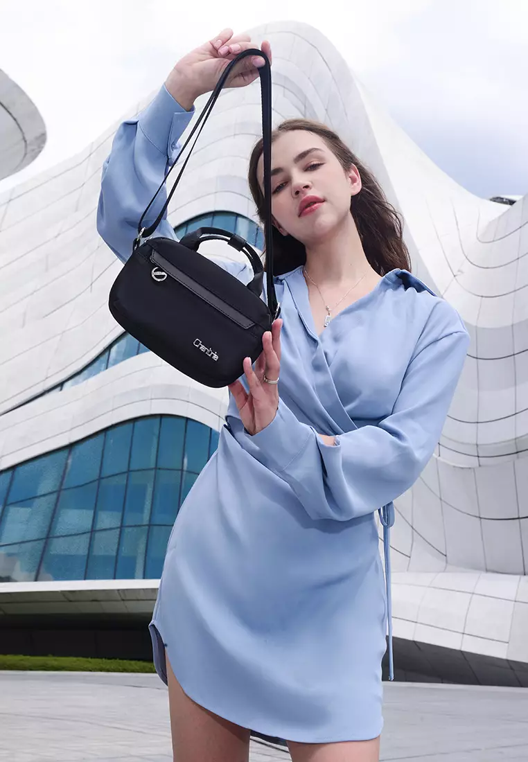 Nylon Mini Mobile Phone Bag Handbag Crossbody Sling Bag For Women