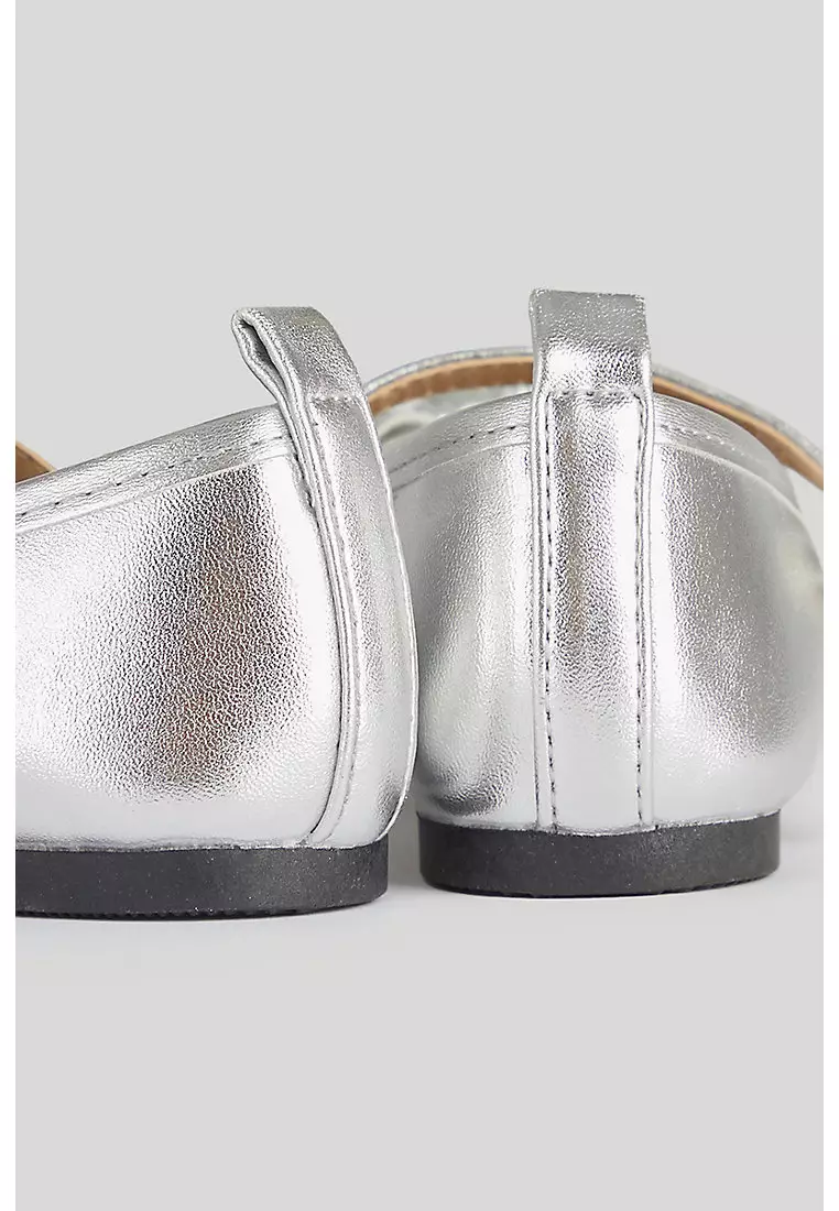 Silver Ballerina Shoes