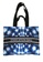 EGLANTINE black and white and blue EGLANTINE® X 2D4O® - "Staycation Bag" Wrinkle Free Canvas Tote Bag 78925AC9600887GS_1