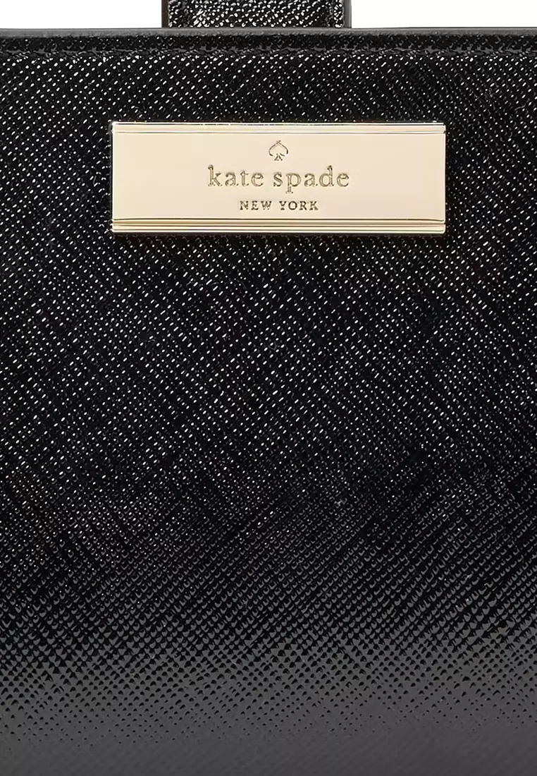 Kenzie Boxed Medium Compact Wallet in Black KK043