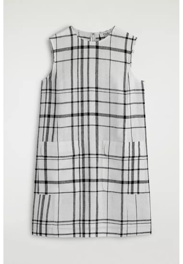 LINEN MINI SHIFT DRESS