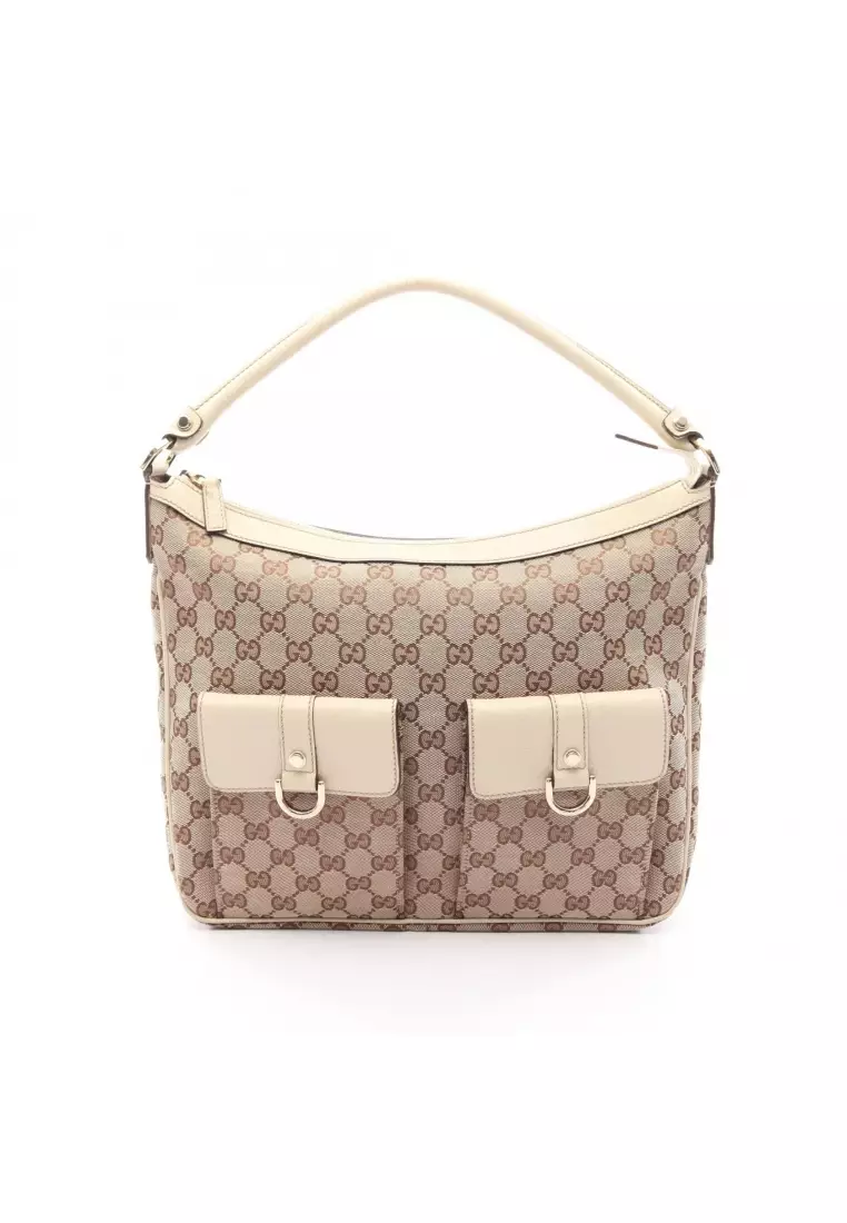 Buy Gucci Pre-Loved Gucci Abby GG canvas one shoulder bag canvas 