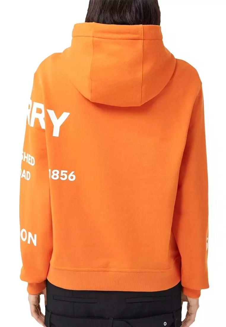 Buy Burberry Burberry Horseferry Print Oversized Hoodie in Bright Orange  2023 Online | ZALORA Philippines