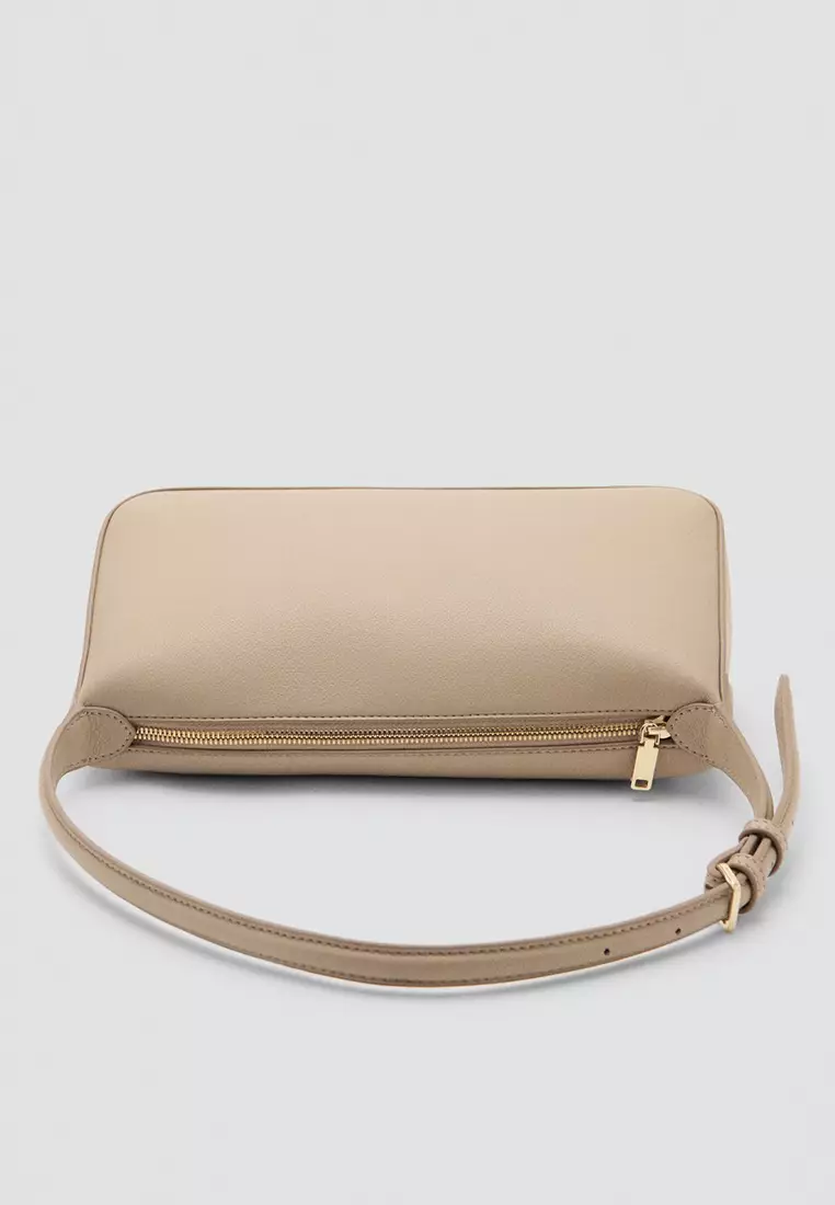 Faux-Leather Shoulder Bag