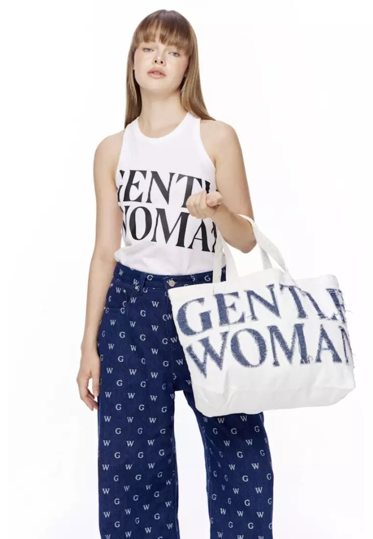 Gentlewoman Denim Tote Bag White