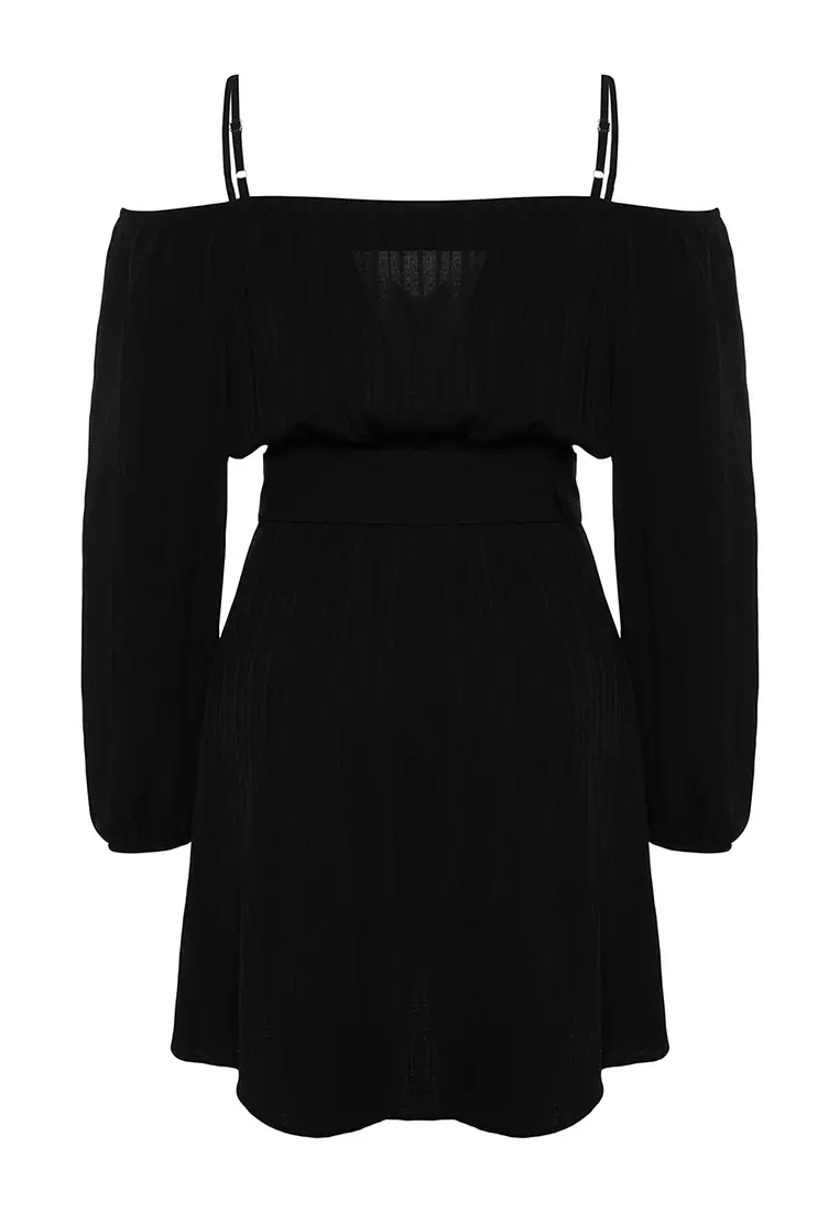 Plus Size Crossover Front Dress