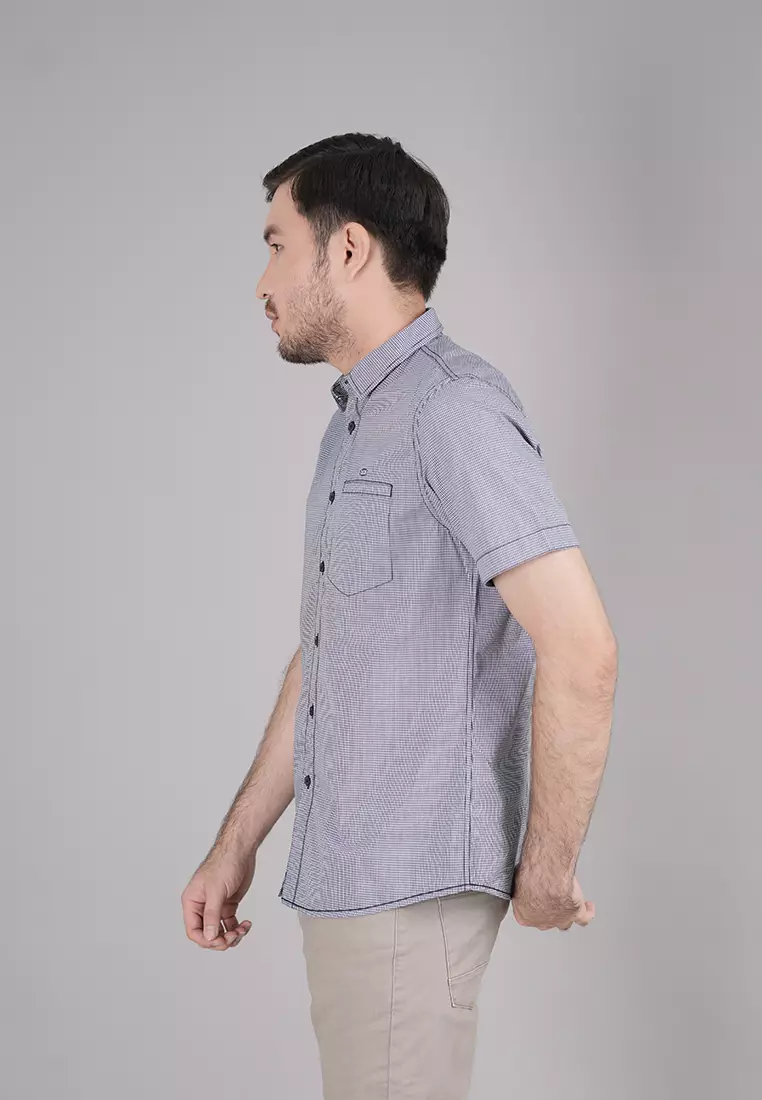 LGS - Slim Fit - Rokka Collection - Kemeja Casual Pria - Motif Kotalk - Plaid Shirt - Multi - JSH