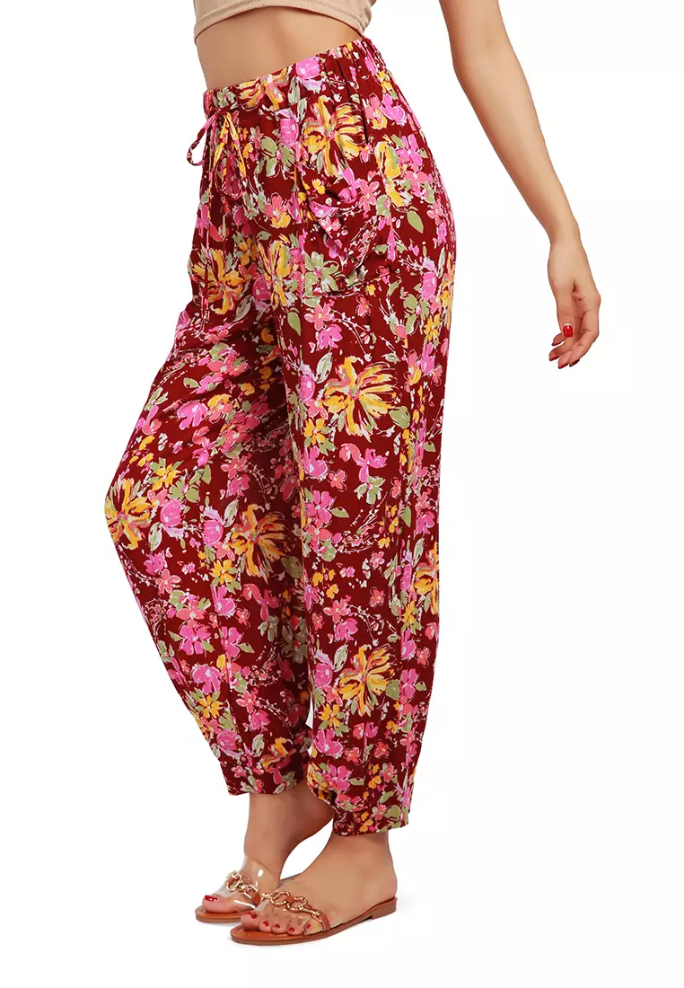 Floral Printed Harem Pants
