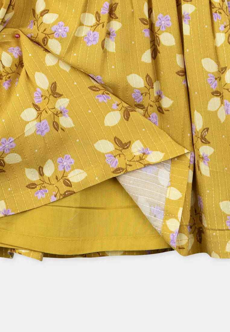 Yellow Floral Dress