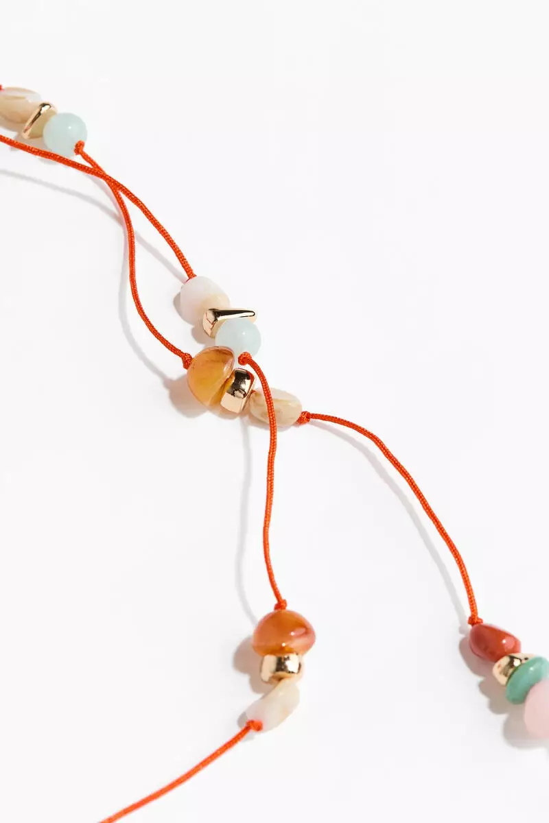 Beaded cord necklace