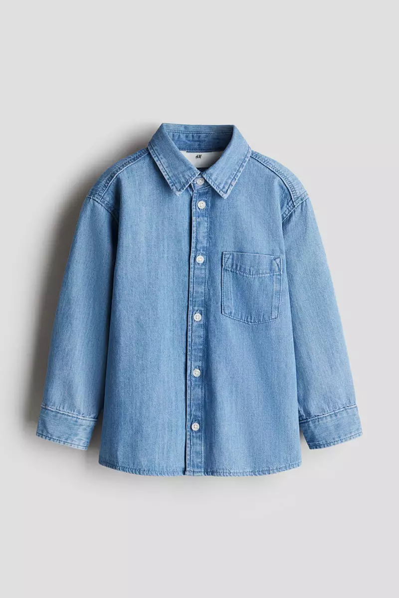 Cotton denim shirt