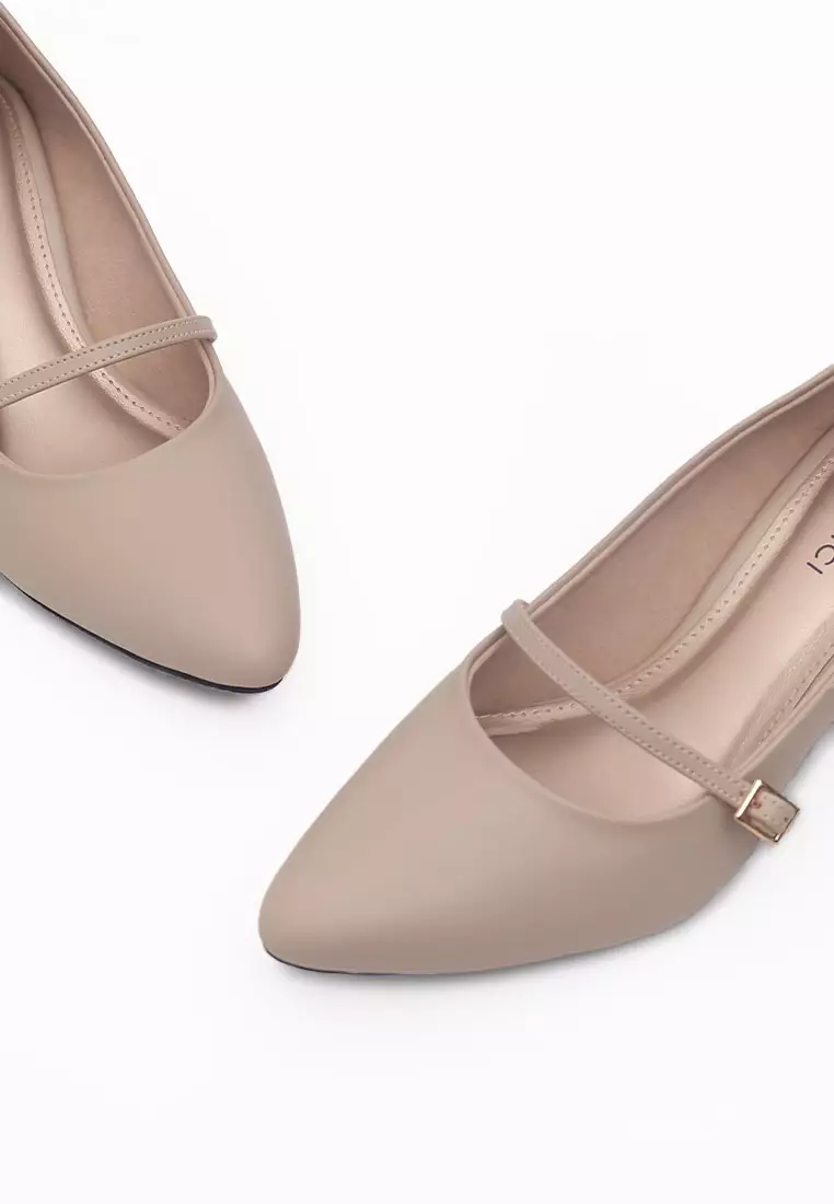 VIVI NICI - Bianca Sepatu Wanita Hak 5 Cm Cannoli Cream