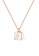 CELOVIS white and gold CELOVIS - Lenora Mother Pearl on Square Frame Pendant Necklace in Rose Gold 7C3CCAC29247A1GS_1