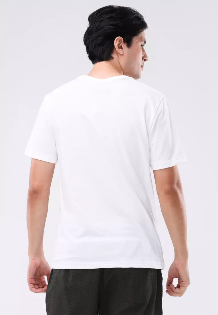 Round Neck Waffle Tee Short Sleeves