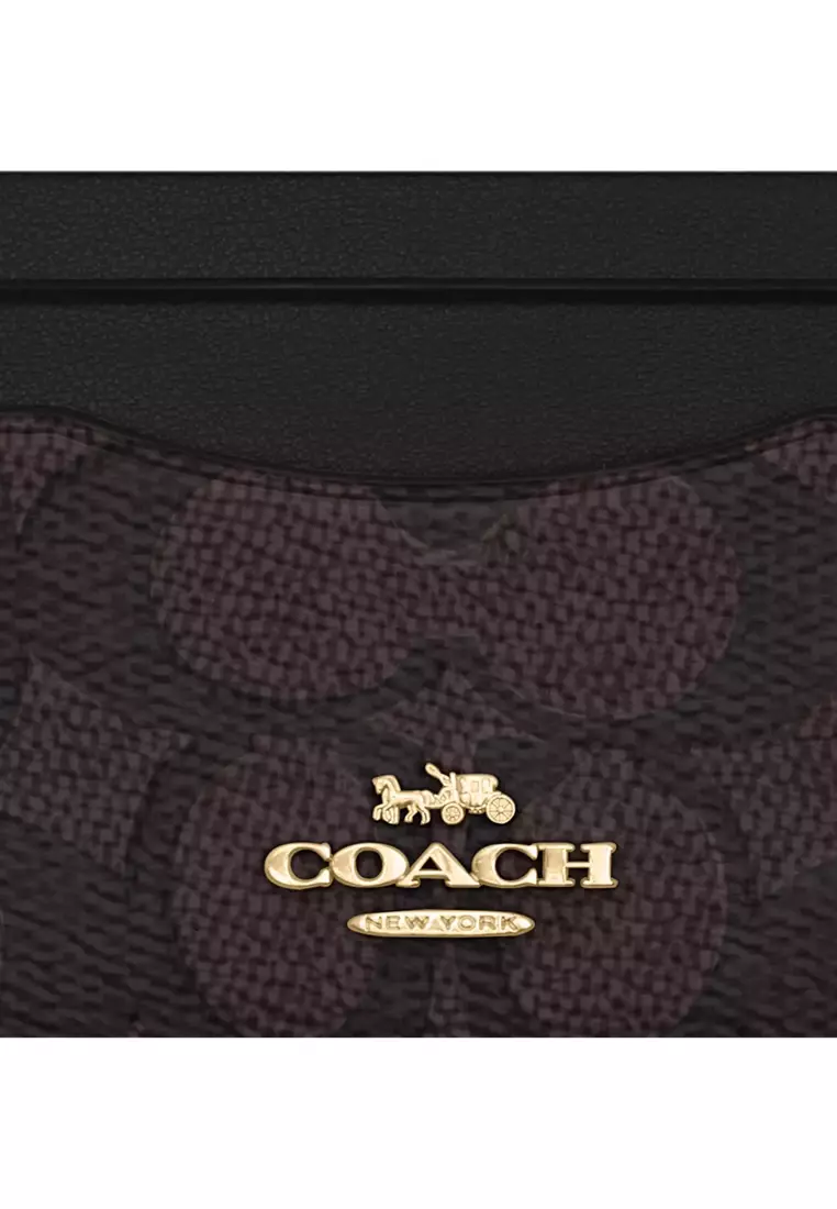 Slim Id Card Case In Signature Canvas CZ286