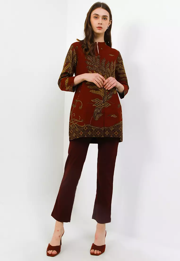 BATIK TALENTA EXCLUSIVE batik wanita blous PHON MERAH 11