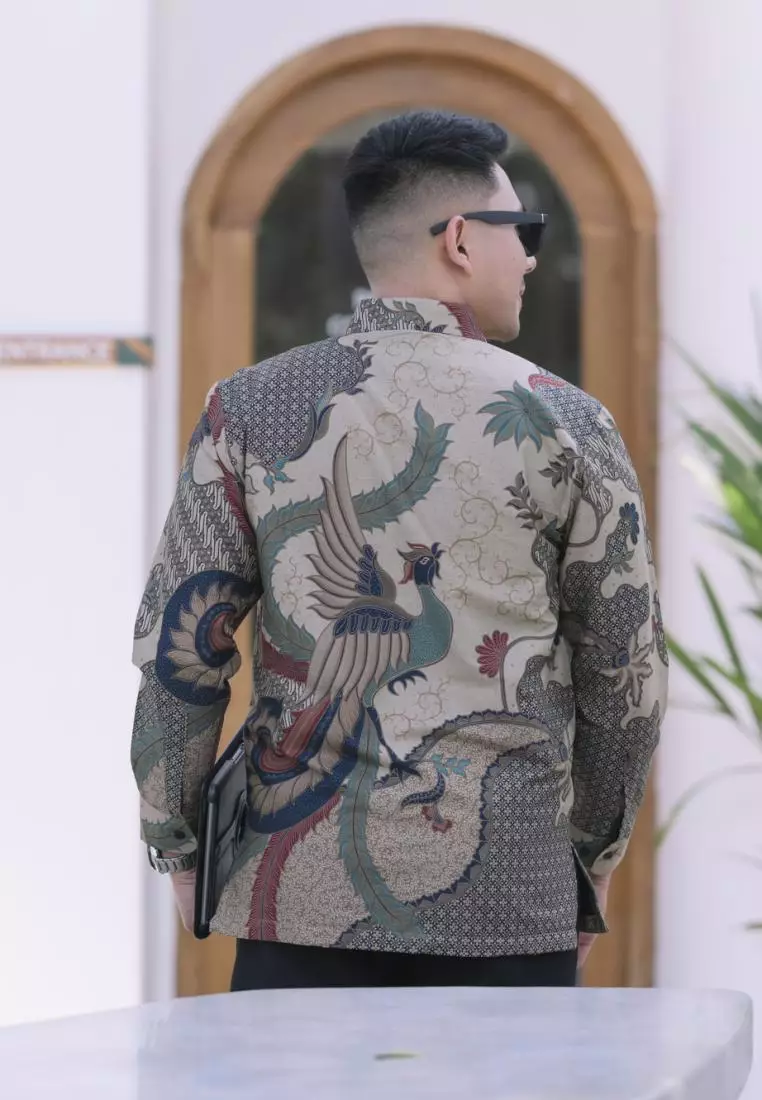 kemeja batik pria lengan panjang KAKATUA DT