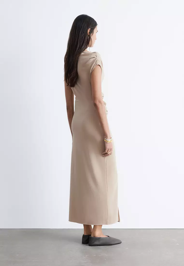Draped Midi Dress