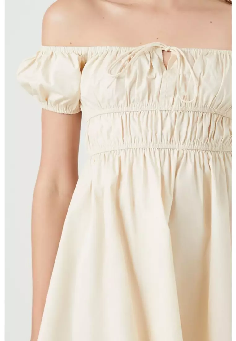 Forever 21 off on sale the shoulder mini dress