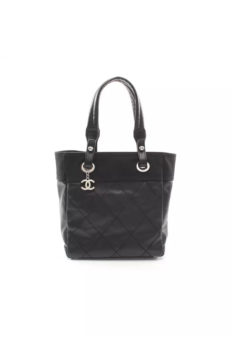Chanel Black Quilted Lambskin Vintage Boston Travel Bag 50cm