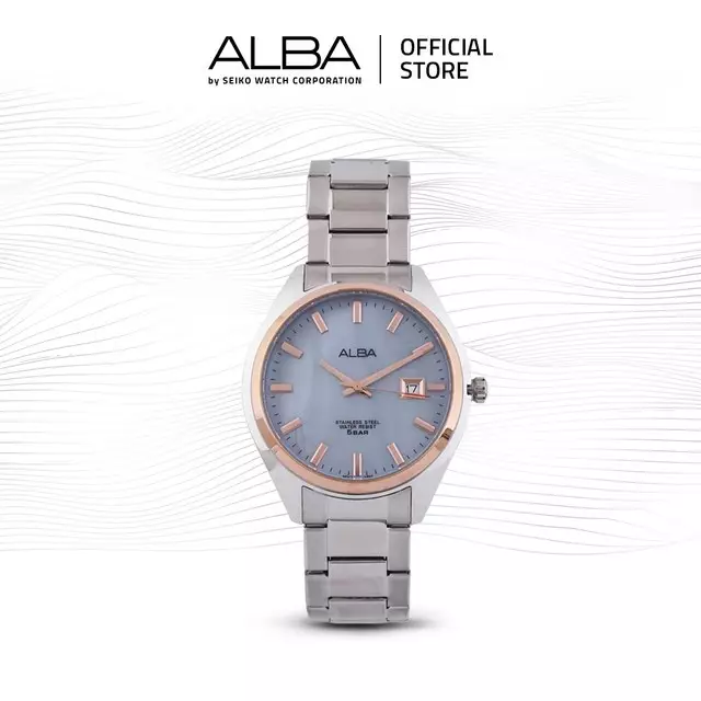 ALBA AS9F26X1 Rantai Full Silver Cowok