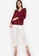 ZALORA WORK red Lace Trim Blouse 2ECE0AAB0FCE1AGS_4