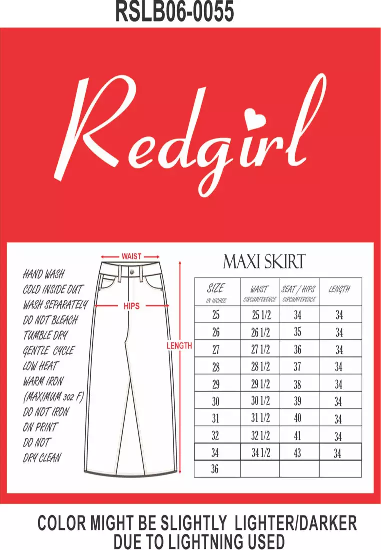 Denim Maxi Skirt Ladies