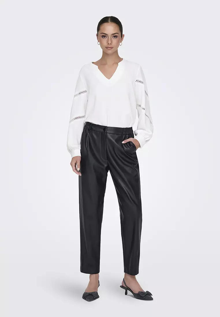 Lion Life Long Sleeve V-Neck Volume Top