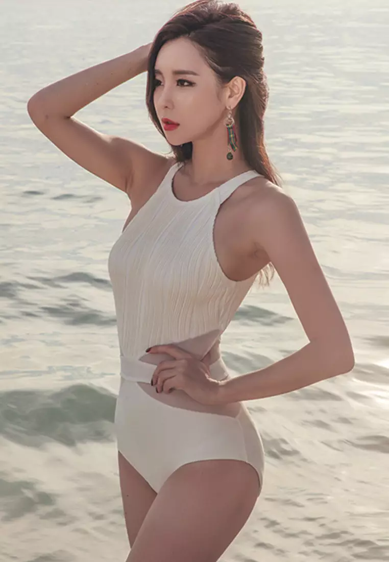 Sexy Small Chest Push Up Slim One Piece Swimsuit A22031720W