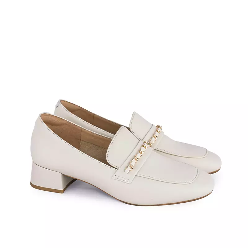 Sepatu Casual Formal Wanita Gino Mariani Clea Off White