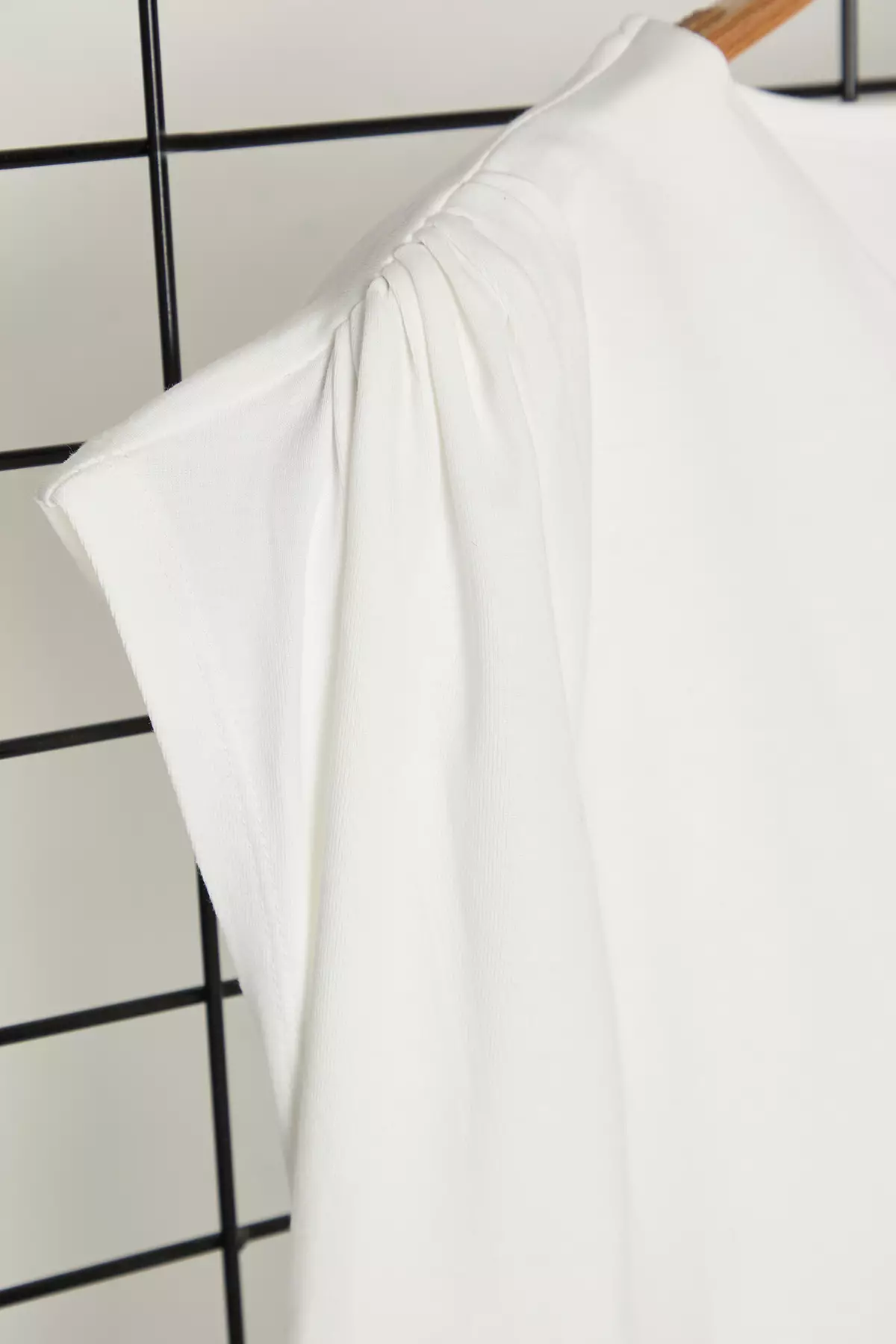 Plus Size Asymmetrical Collar Blouse