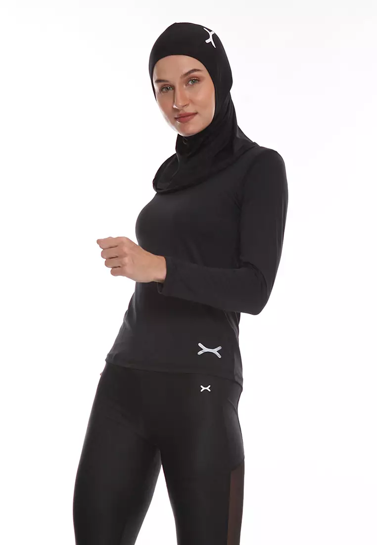 Flexzone Hijab Sport Instant Black