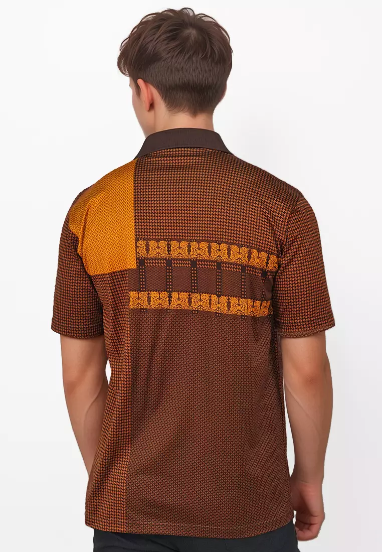 Crocodile DIAMOND 1855 Brown - Kaos Kerah Pria Men Polo Original Relax fit - Katun