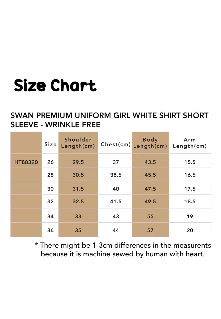 Women's Sizing Chart - Premium Uniforms