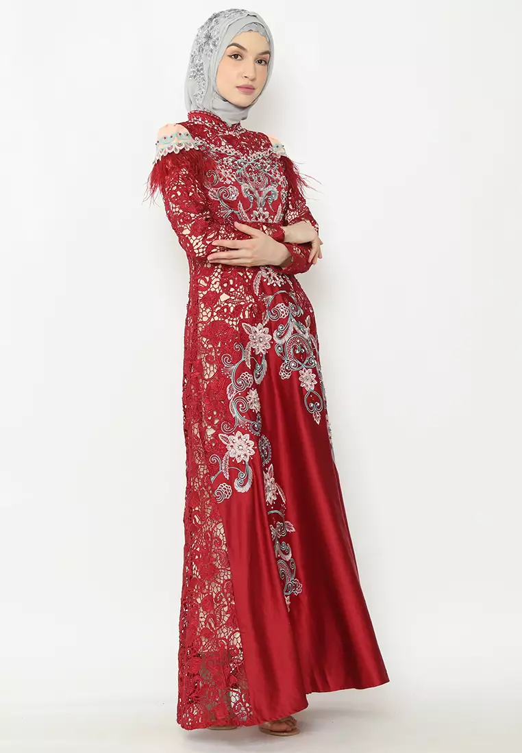 Bibiq Gamis Brokat Satin