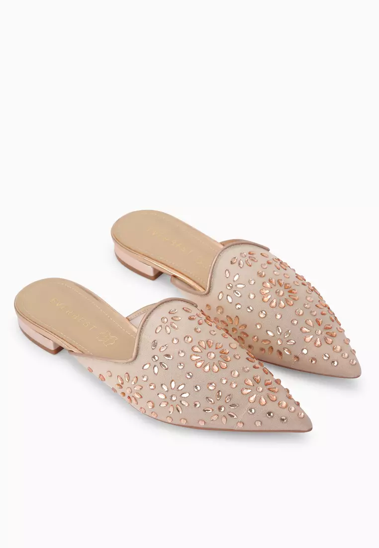 NAROLIN (Champagne) - Women's Leather Mules