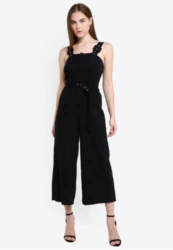 Jual Boohoo Belted Buckle Strap Jumpsuit Original Zalora Indonesia