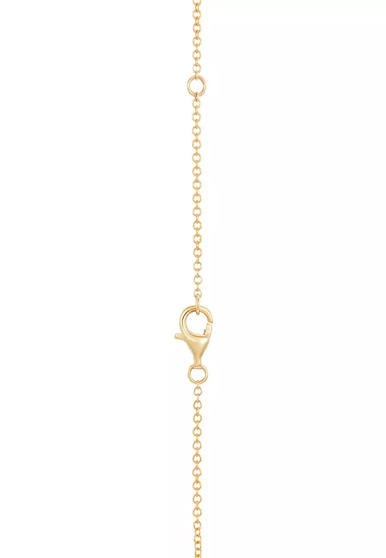 HABIB CHIC | Amethyst and Round Diamond Necklace in 375/9K Yellow Gold 559071123(YG)-AMEH