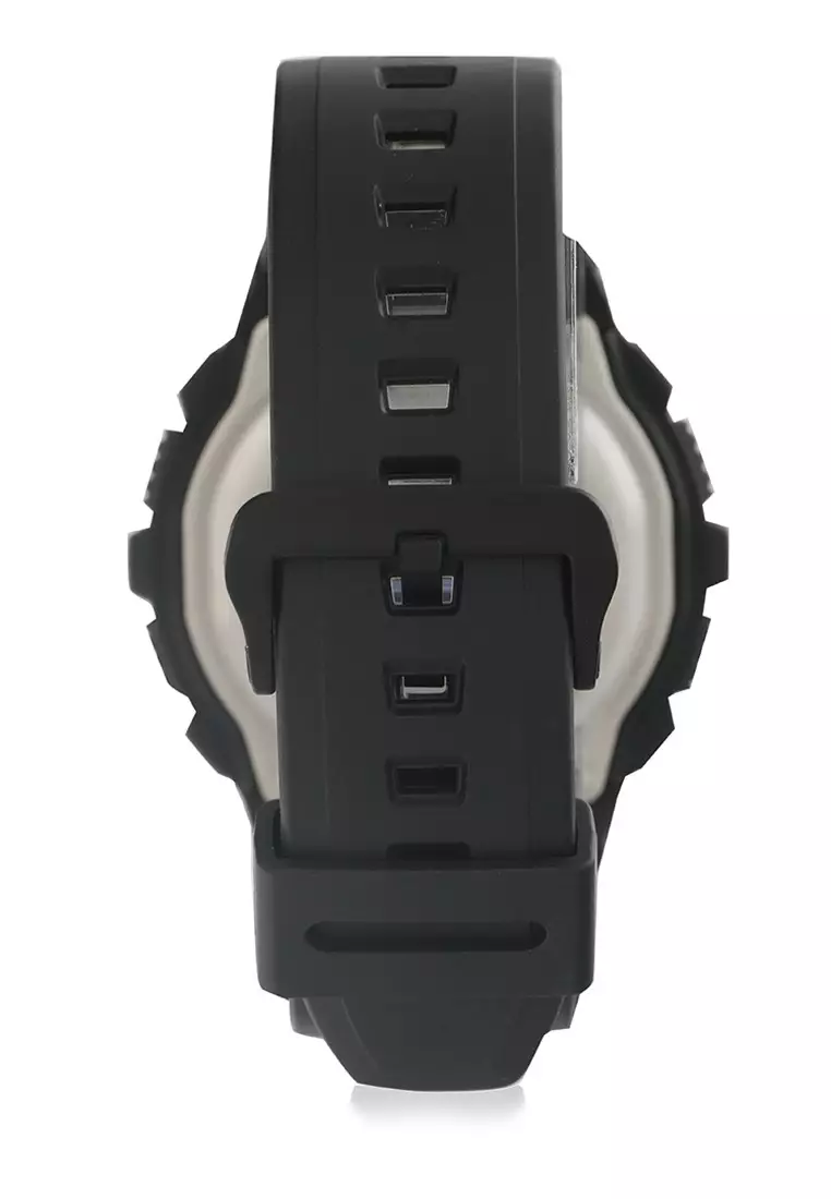 Casio Jam Tangan Pria - Black Silver - Resin - AE-2000W-1BVDF