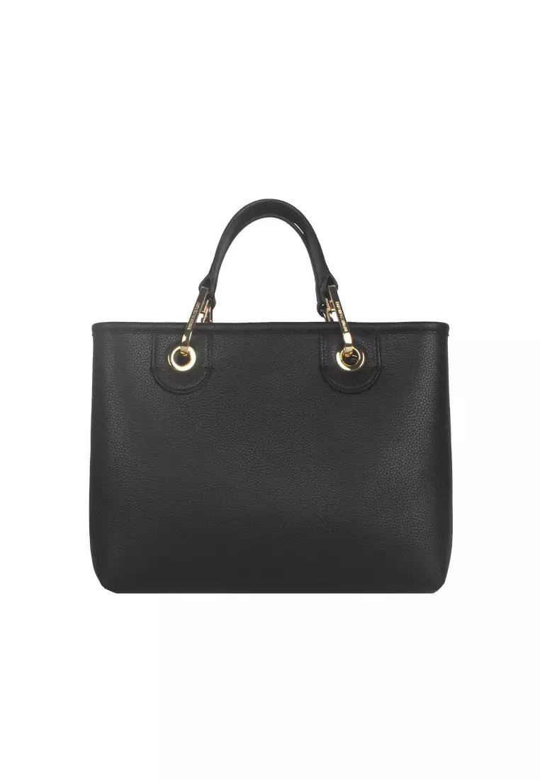 Buy Emporio Armani MyEA Shopper Bag with Deer Print in Black