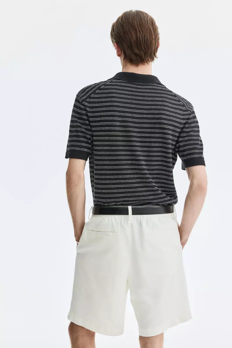 Relaxed Fit Linen-blend shorts