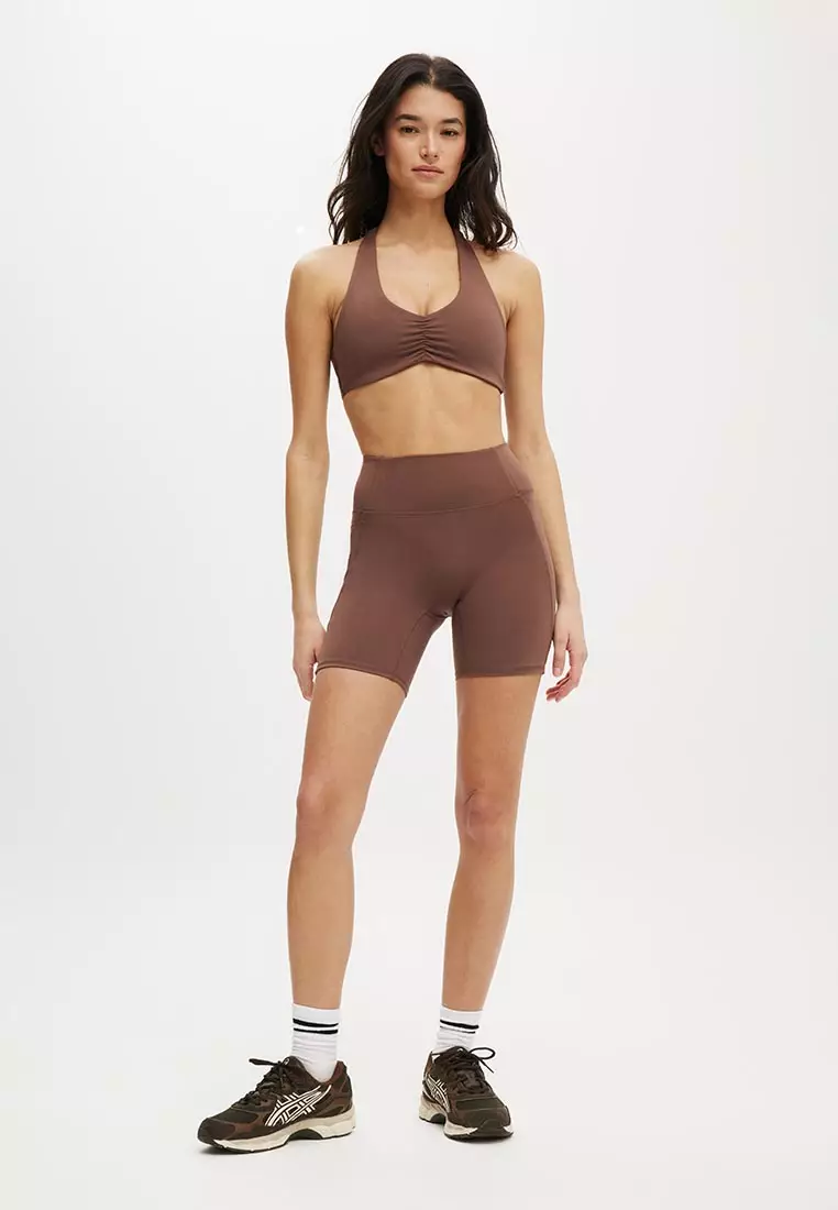 Ultra Soft Scrunch Halter Crop Bra
